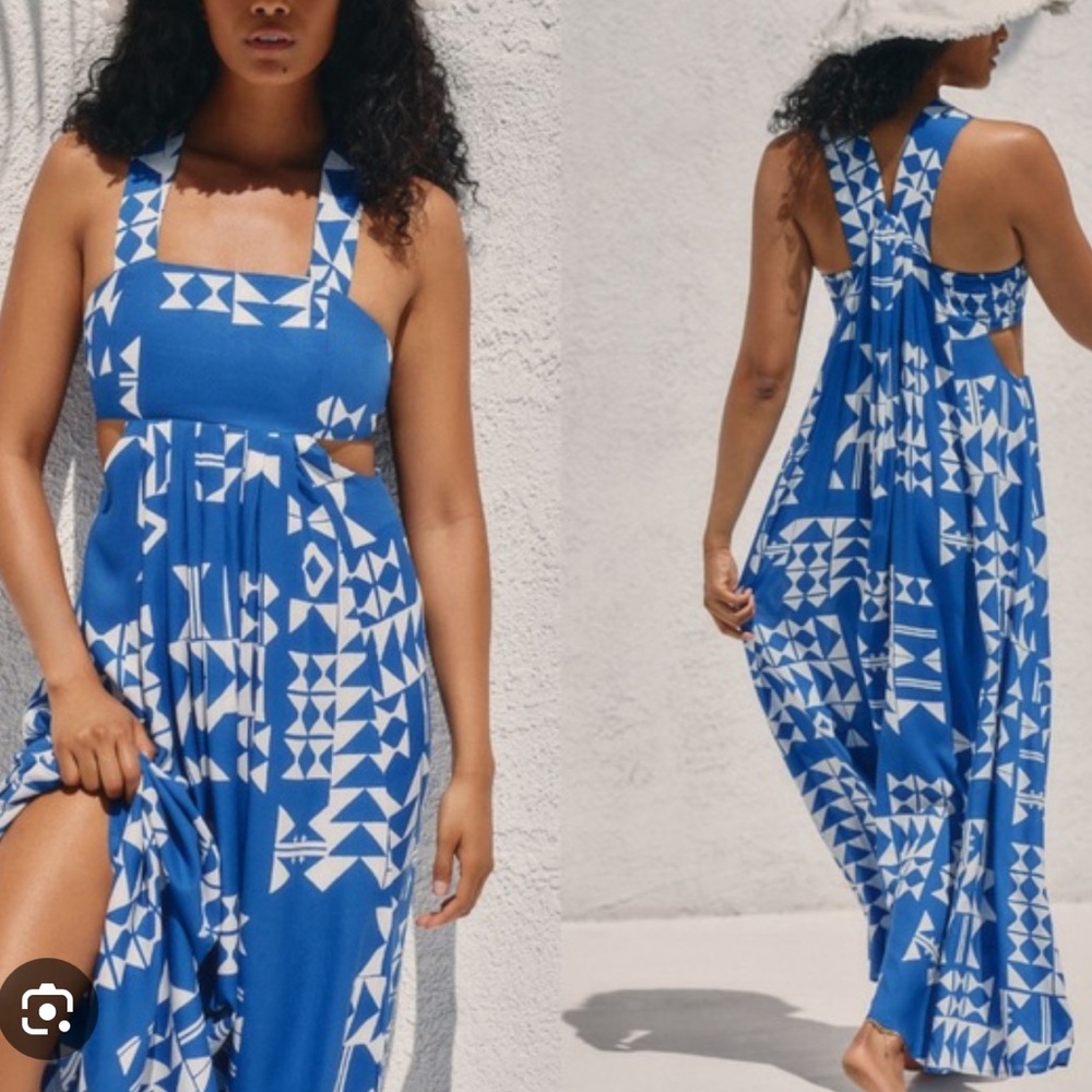Anthropologie “The Piper Bandeau Cutout Maxi Dress” XL